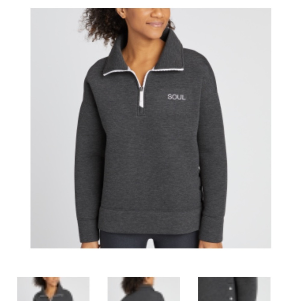Soul by SoulCycle Spacer Snap Funnel Neck